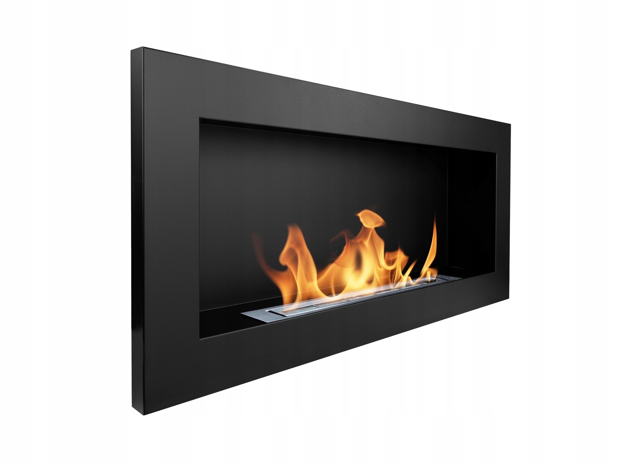 Závesný biokrb 90x40x12 cm čierny štruktúrovaný mat