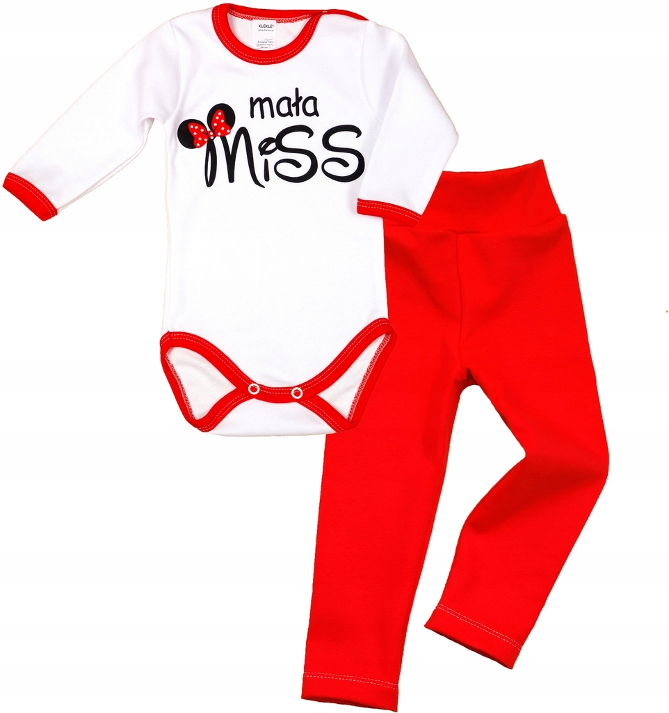 

Komplet Body Nadruk + Legginsy Wzory 80 Klekle