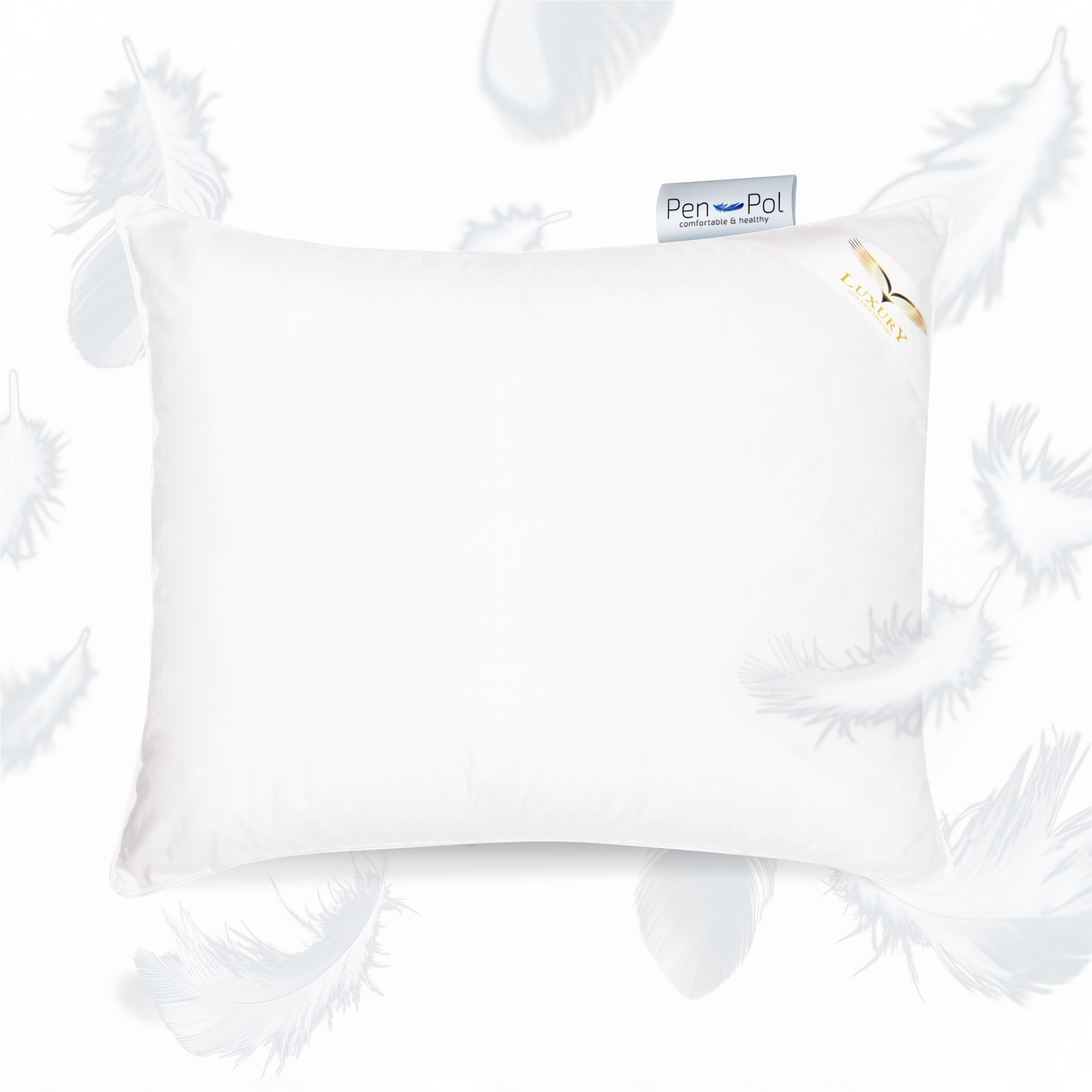 Polštář na spaní péřový Exclusive, 50x60, Bílá Puch 95% do ložnice