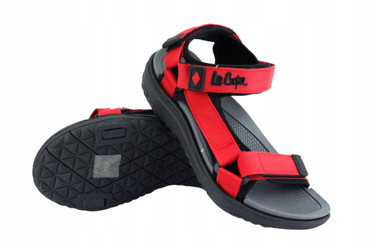 

Lee Cooper 0207L Czzerwone Sandały Na Rzepy R.39