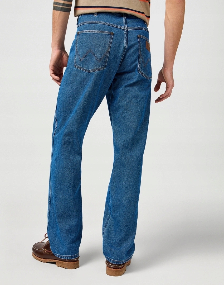 Pánské jednoduché kalhoty Wrangler Frontier Dark Stone 112362451 36/34