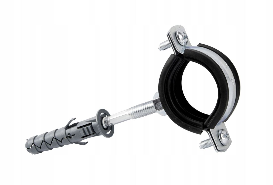 

Obejma metalowa z gumą do rur 1' uchwyt 33-37 mm