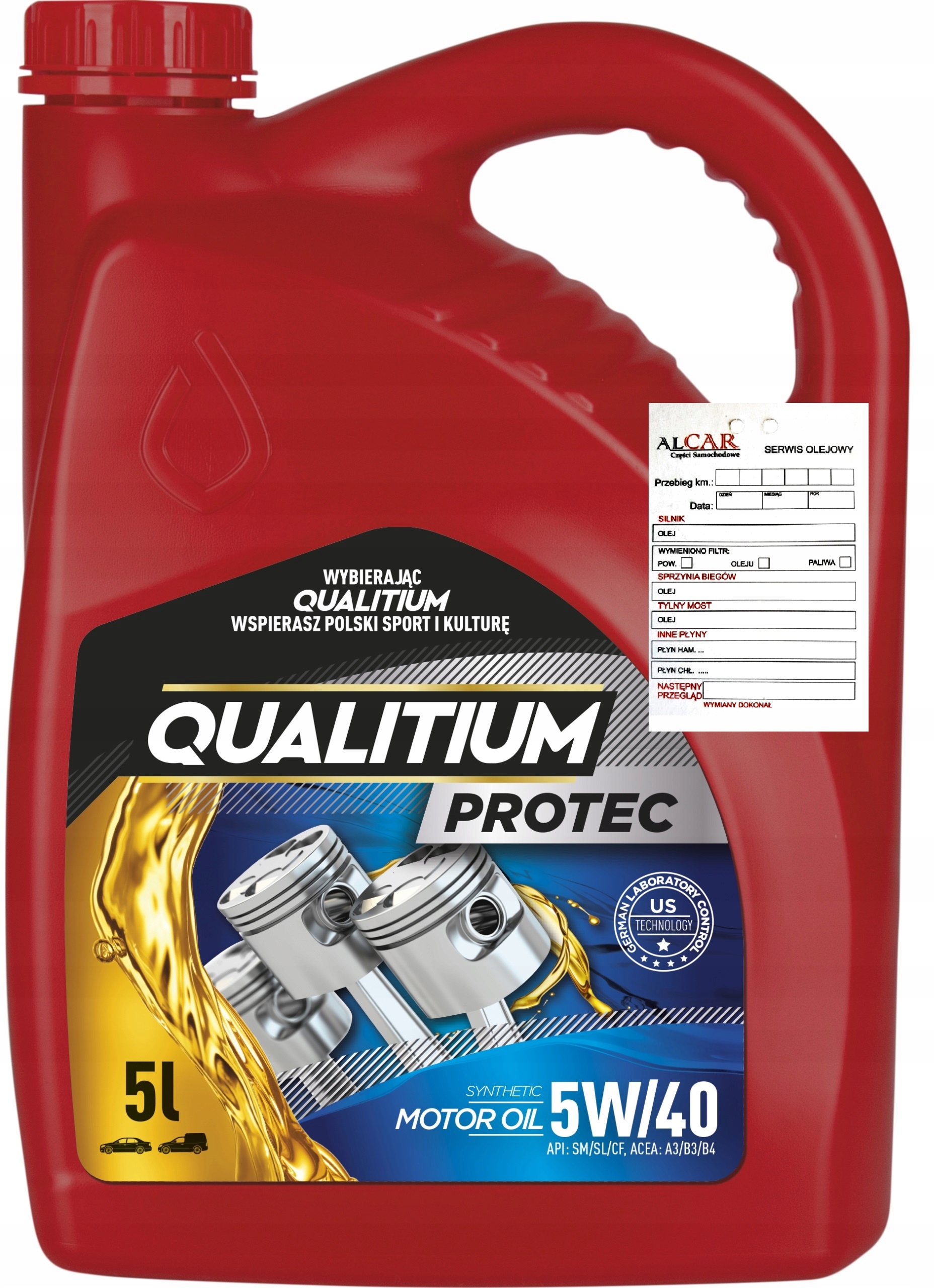 

Olej Syntetyczny 5W40 Qualitium Protec 5L