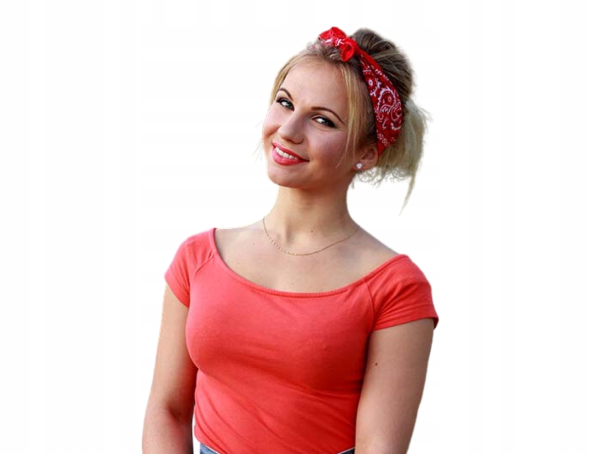 BANDANA CHUSTA NA GŁOWĘ OPASKA BAWEŁNA Kolekcja BANDANA CHUSTA ODDYCHAJĄCA BAWEŁNA