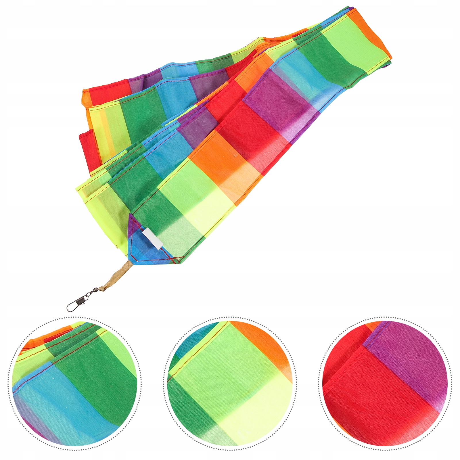 WIATRZAK ZEWNĘTRZNY RAINBOW KITE TAIL Długość całkowita 17 cm
