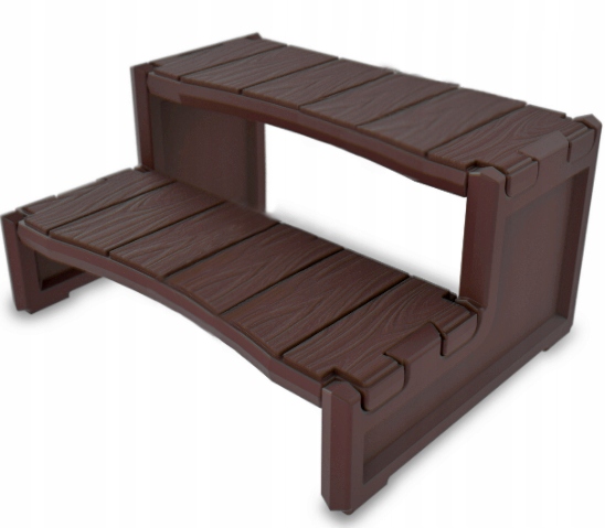 Bočné schodíky do kúpeľnej vane Jacuzzi, káva