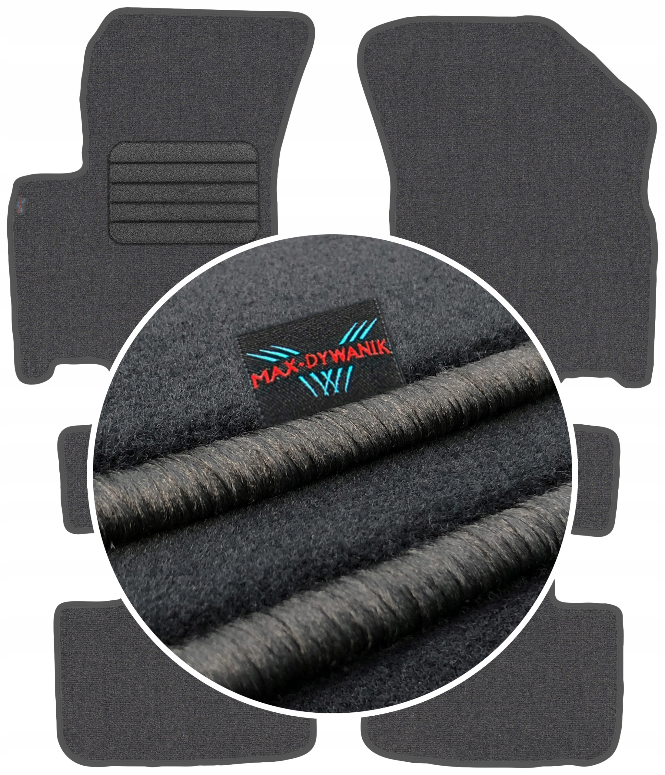 Коврики Max-Коврик велюровые 107837520200 4 el.