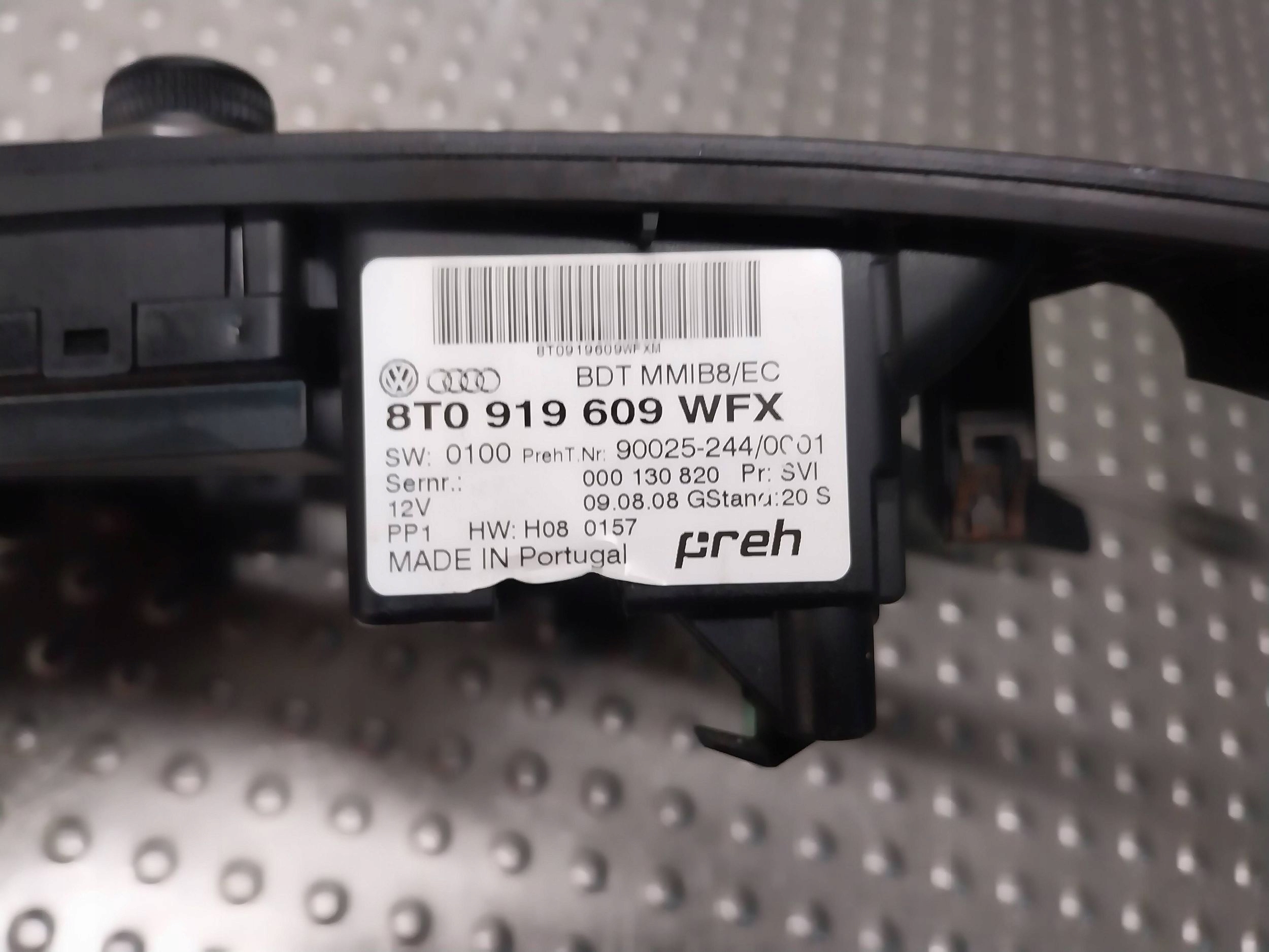 control panel MMI KPL 8T0919609 AUDI A5 8T A4 B8 Q5 8R