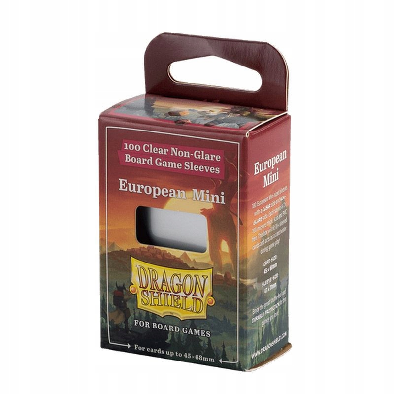 Koszulki na karty Dragon Shield Clear Non-Glare European Mini 100 szt