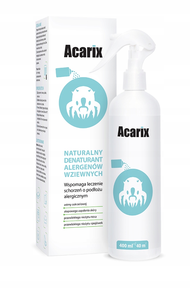 

Na roztocza spray-płyn- środek Acarix. 400ml.