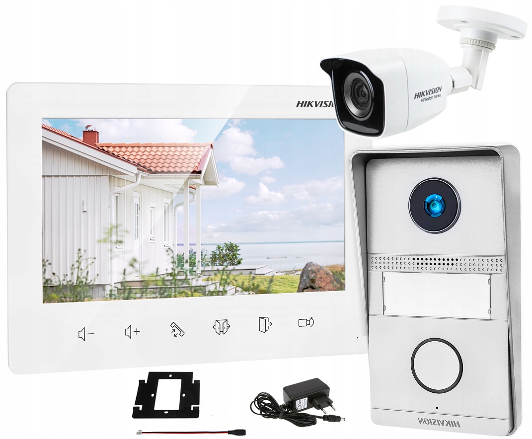 

Wideodomofon 2 Żyłowy Hikvision LCD Brama Furtka