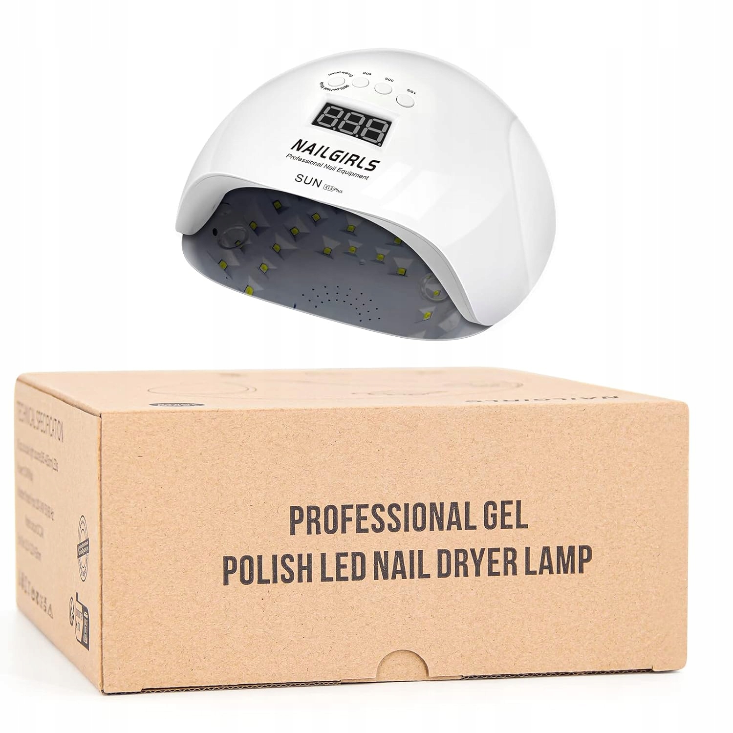 NAILGIRLS Lampa UV LED 150W Do Paznokci Z Sensorem LCD I Timerem — miniatura 9