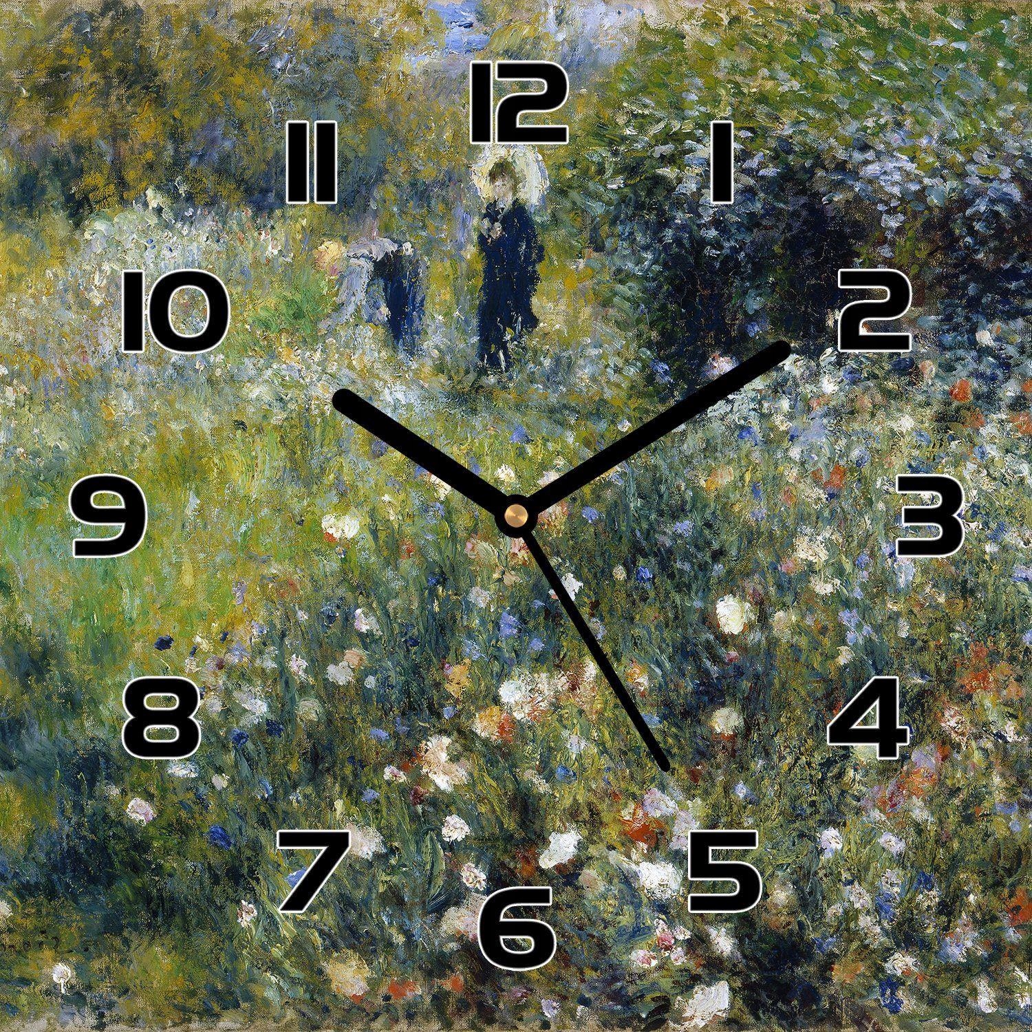 

Ścienny zegar szklany Obraz dama z parasolem 30x30