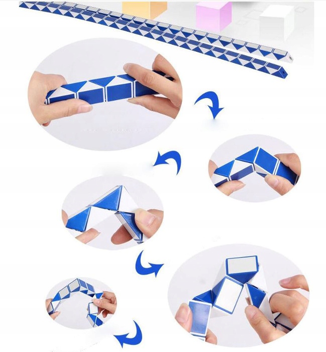 Układanka magiczna SNAKE łamigłówka kostka 48 el Wiek dziecka 3 lata +