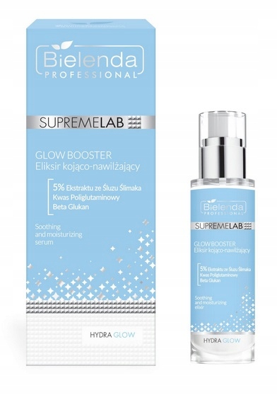 Bielenda Hydra Glow Zklidňující elixír s hlemýždím slizem 30 ml