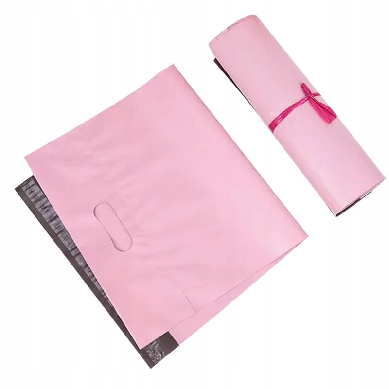 FOLIOPAKI KURIERSKIE Z RĄCZKĄ 400x500+70 różowe 50szt. Waga produktu z opakowaniem jednostkowym 1.5 kg