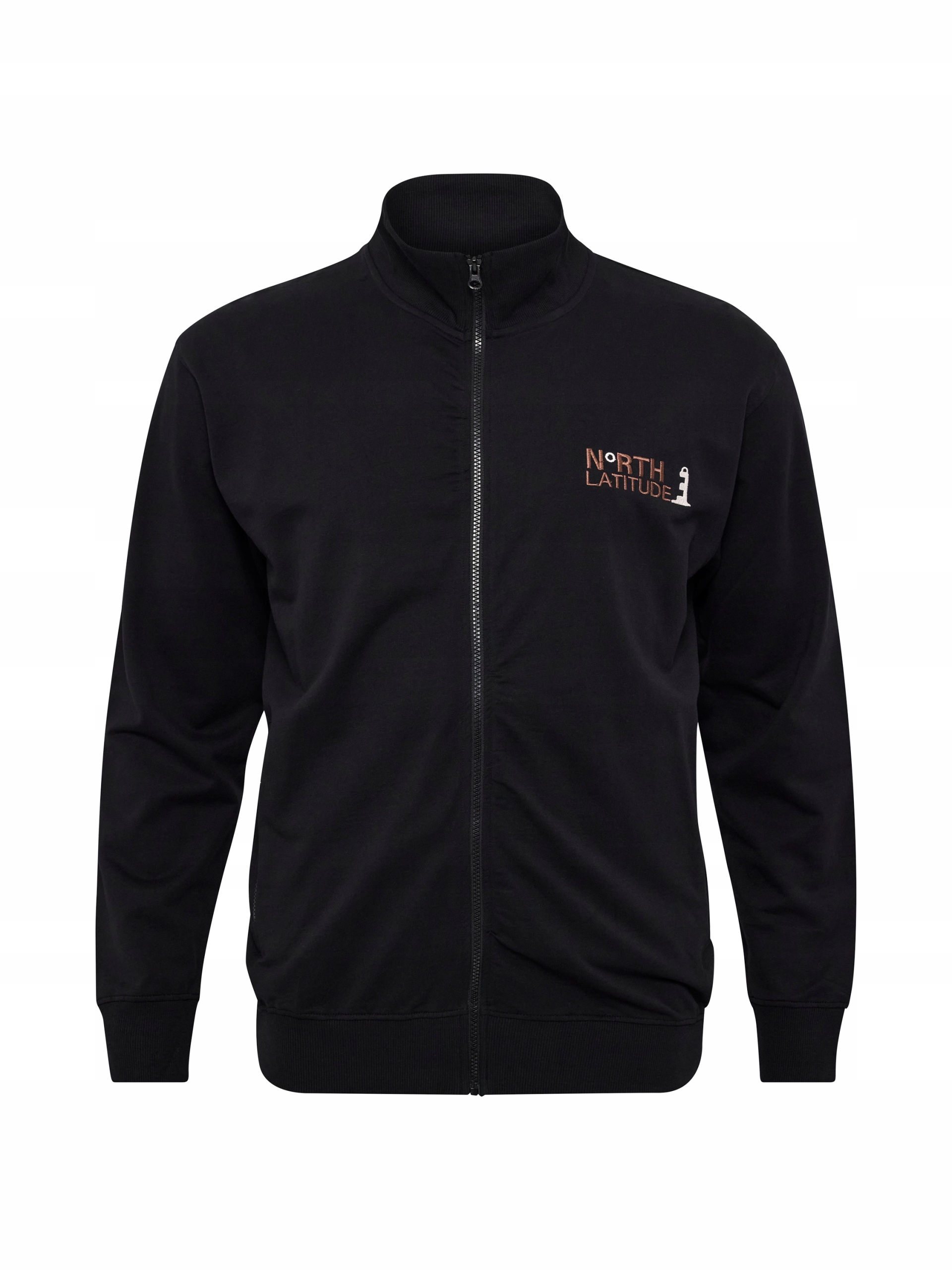 North Latitude Velké Velikosti Rozepínací Mikina Černá 5XL 160cm