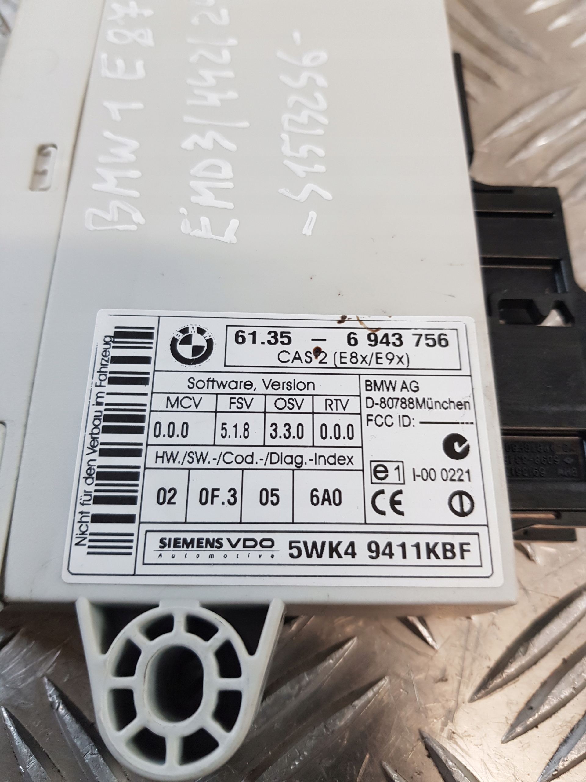 modul Bedienteil CAS 6943756 BMW 1 E87 2.0B 04R- EU