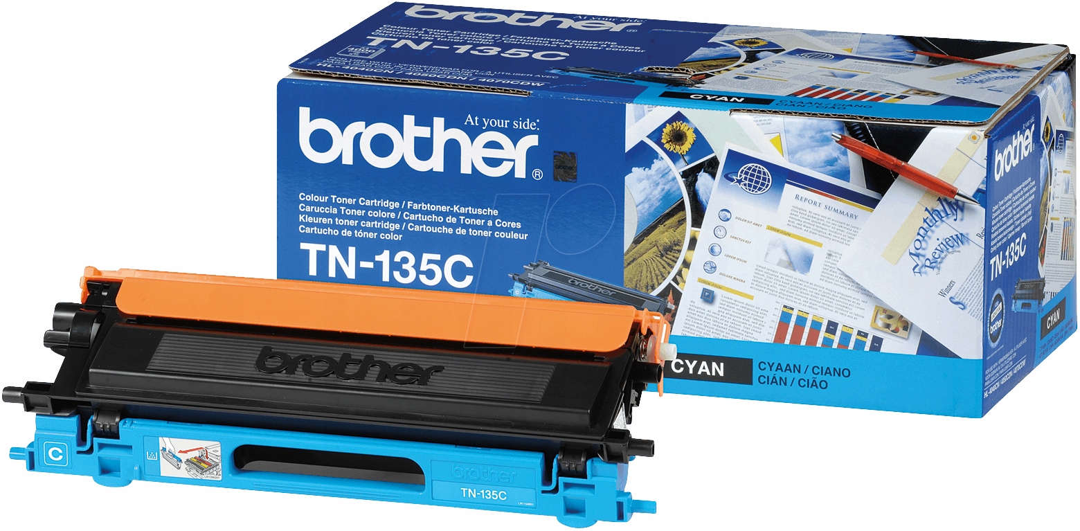 Brother TN135C TN-135C azurový toner