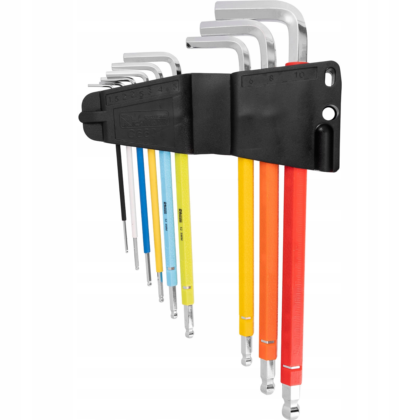 ZESTAW KLUCZY 18szt TORX AMPUL KOLOROWE DLUGIE 2w1 Producent code 145 548