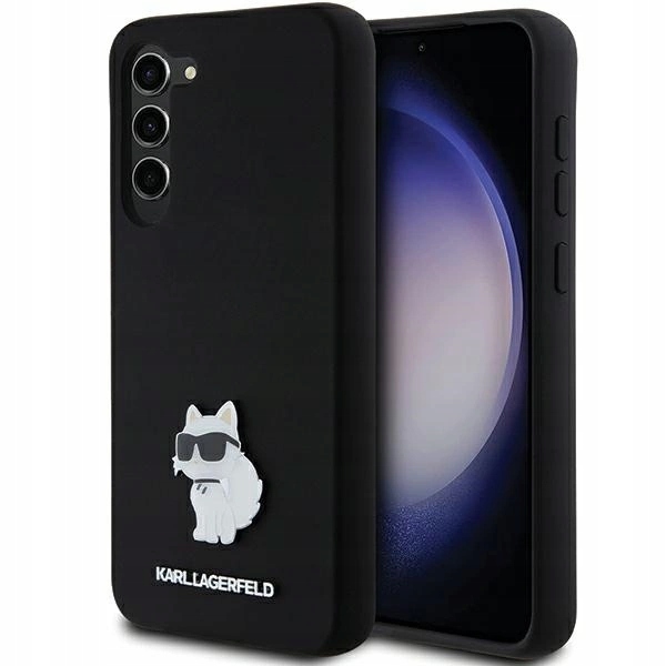 Pouzdro Karl Lagerfeld Silicone Choupette Metal Pin pro Samsung Galaxy S24+