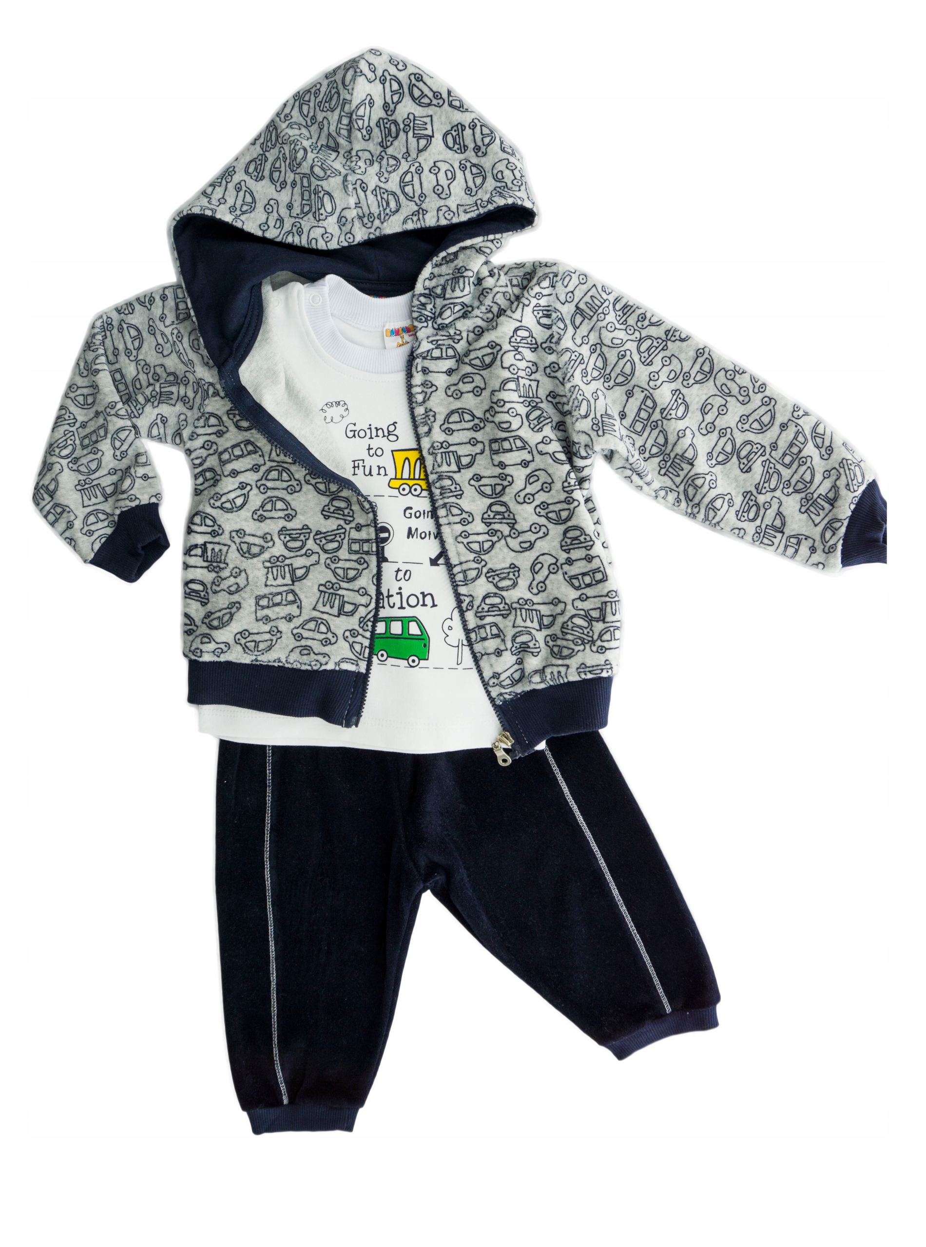 

M150 Dres komplet welur 3 częściowy rozmiar 74