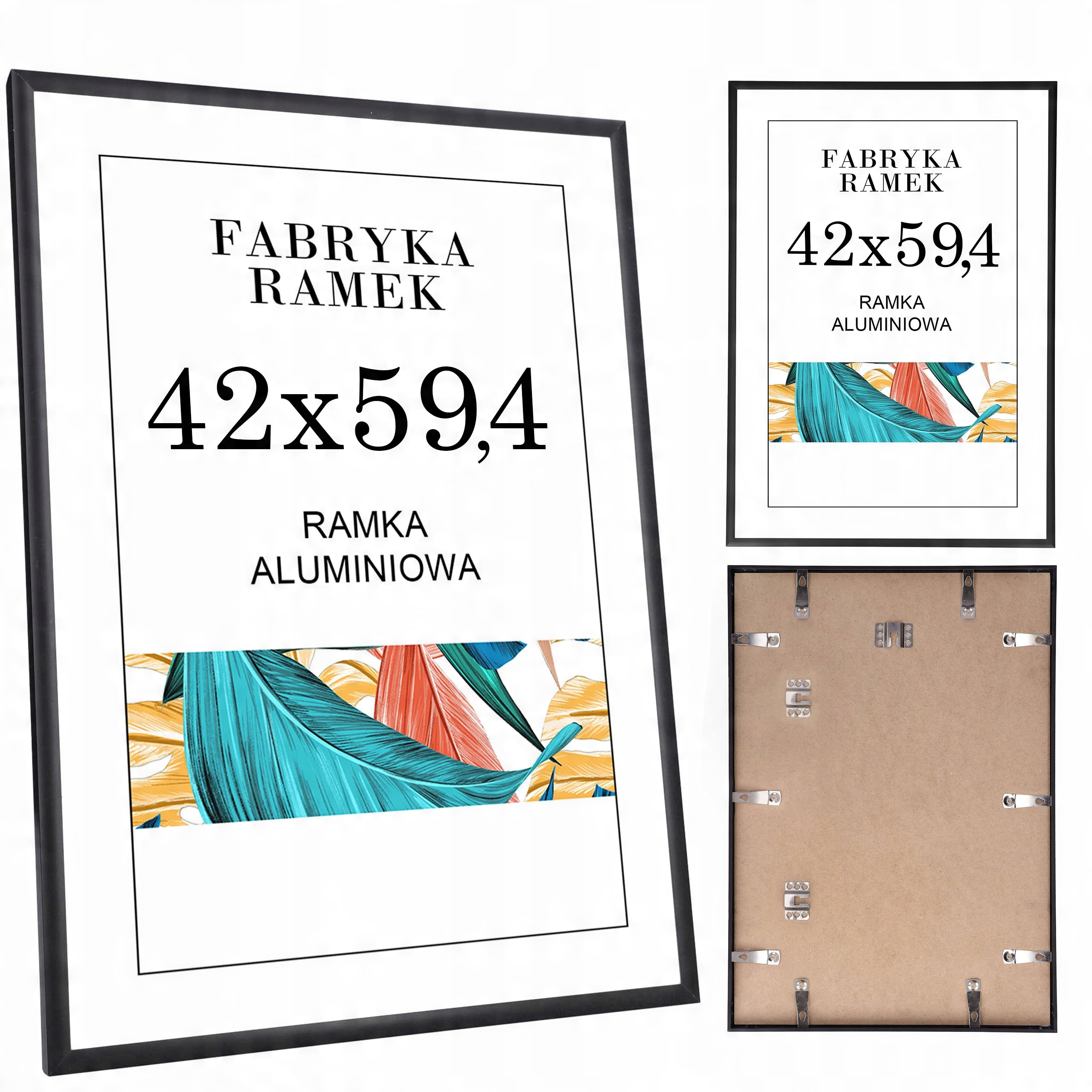 

Ramka A2 ramki na zdjęcia 42x59 aluminiowa czarna