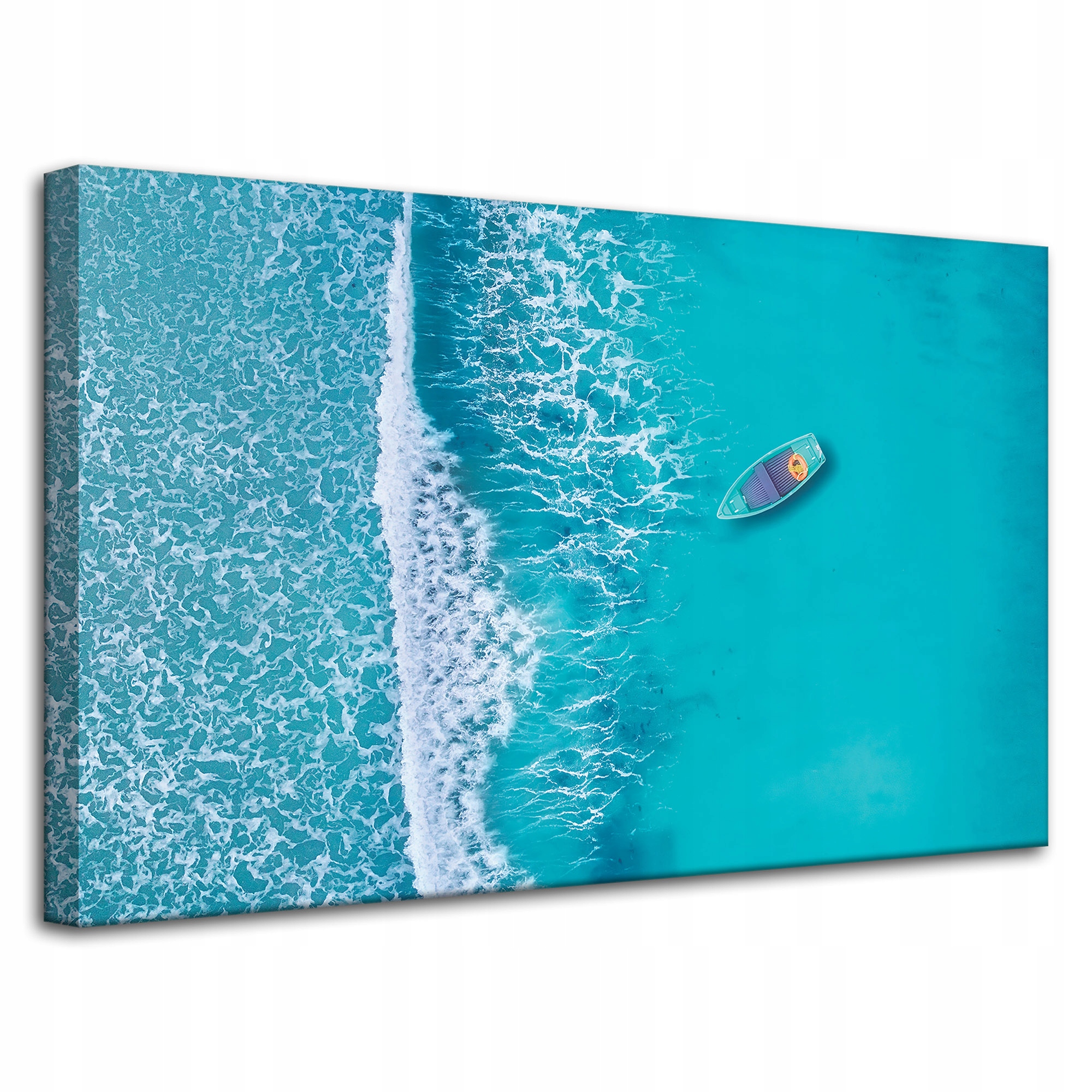 Obraz na plátně Modrá Loď uprostřed oceánu 80x50 cm