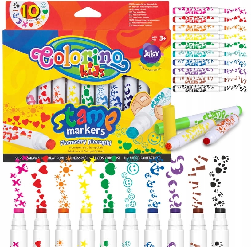 

Flamastry Pieczątki 10SZT 34623PTR Colorino