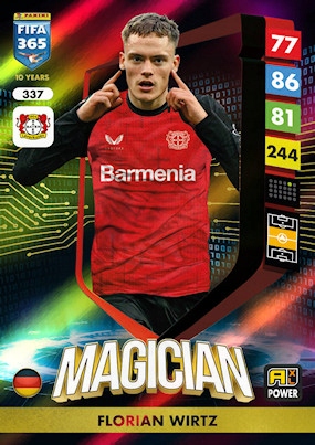 2025 Panini Adrenalyn XL Fifa 365 337 Florian Wirtz