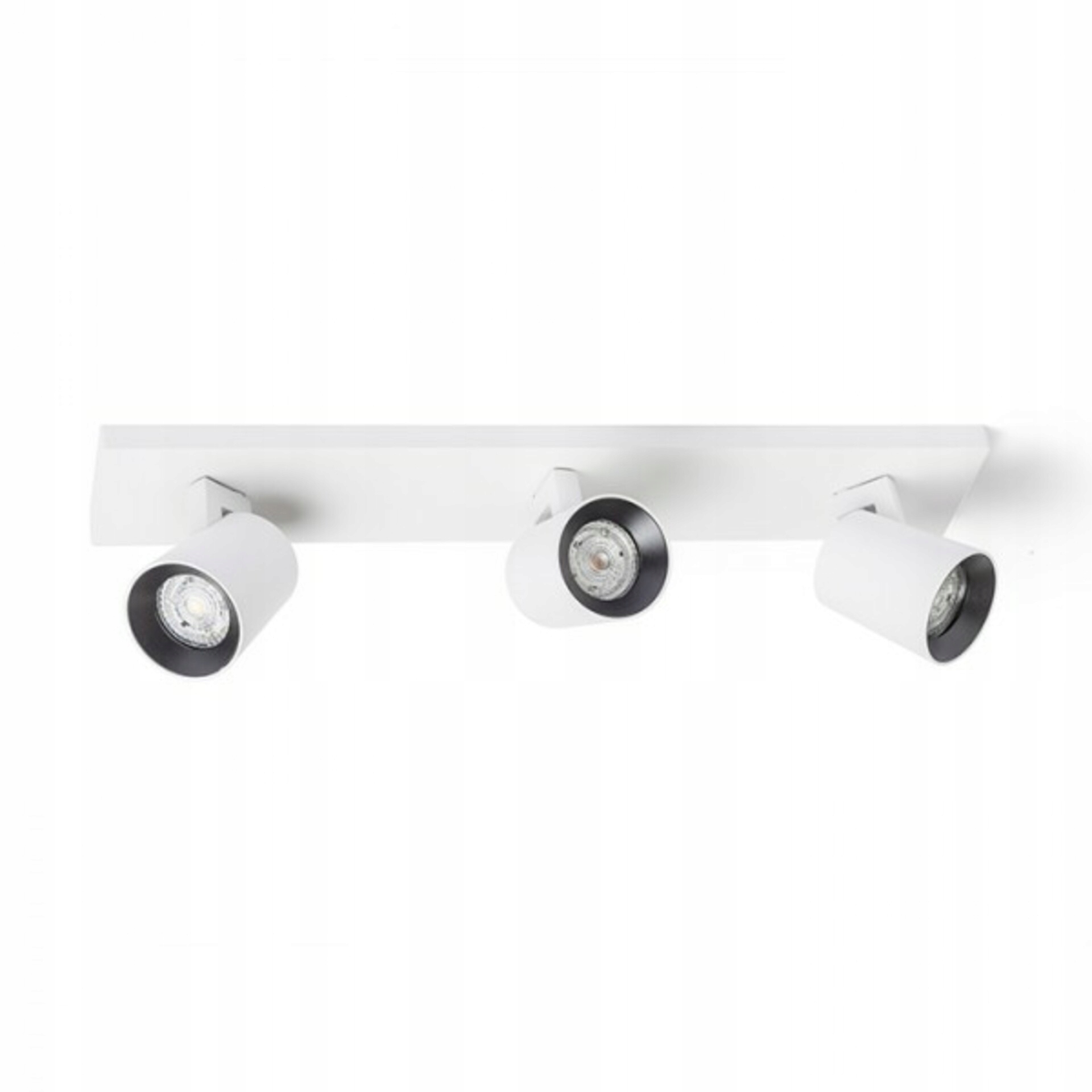 Rendl Kenny III prisadené svietidlo 3xGU10 biela/čierna, nastaviteľná hlavica