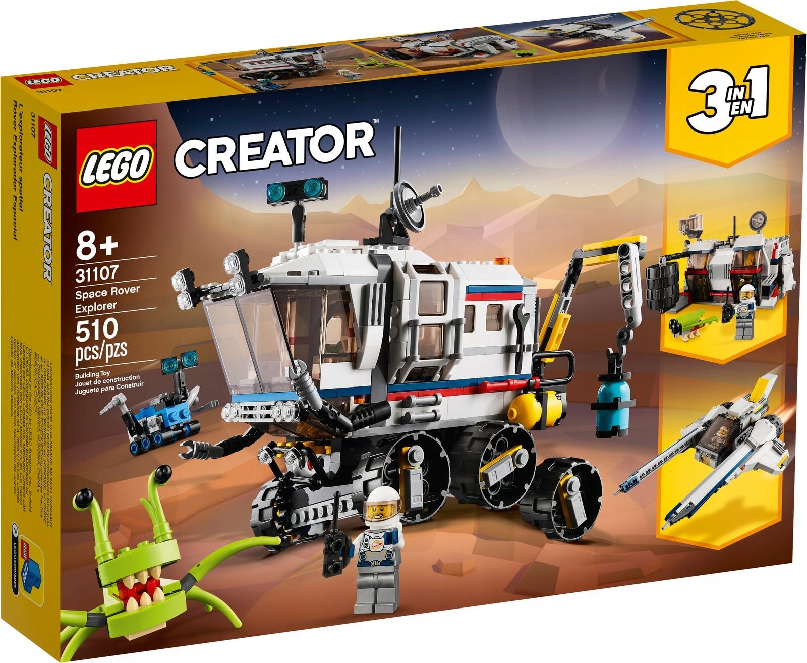stavebnice Lego Creator 3v1 31107 Vesmírné vozítko