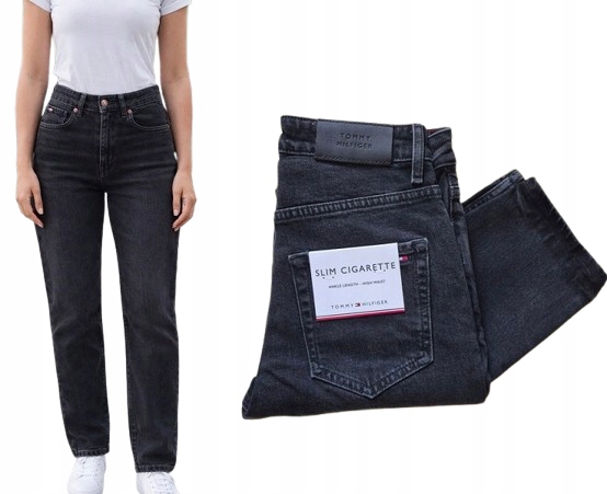 Tommy Hilfiger Slim Cigarette W26 L32 mom boyfriend heterosexuální Výprodej