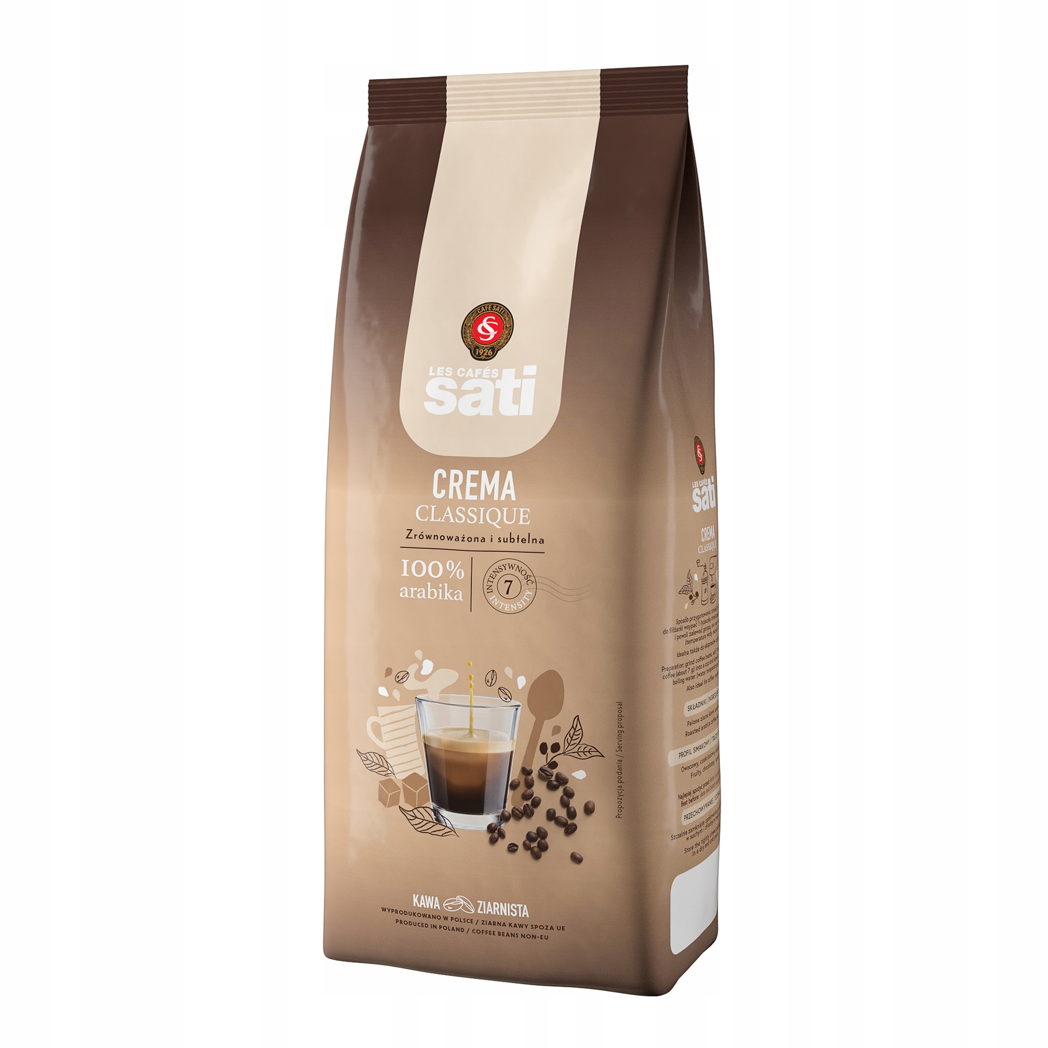Cafe Sati Crema Classique 1000g zrnková káva (37)