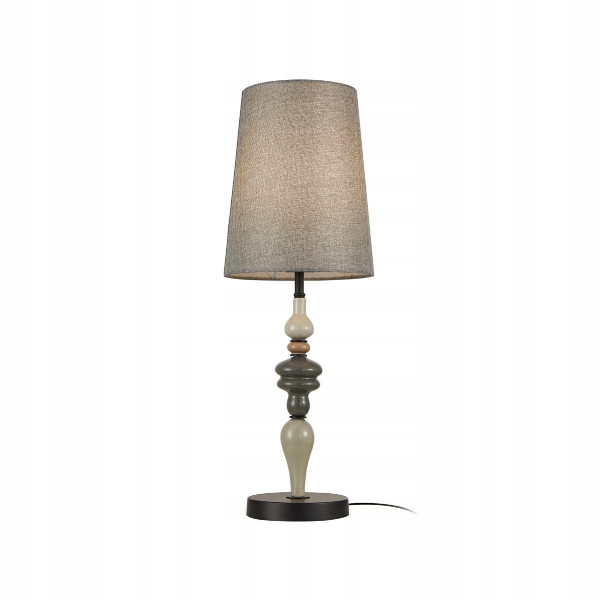 Nerom, štýlová, dekoratívna stojaca lampa s látkovým tienidlom, E27