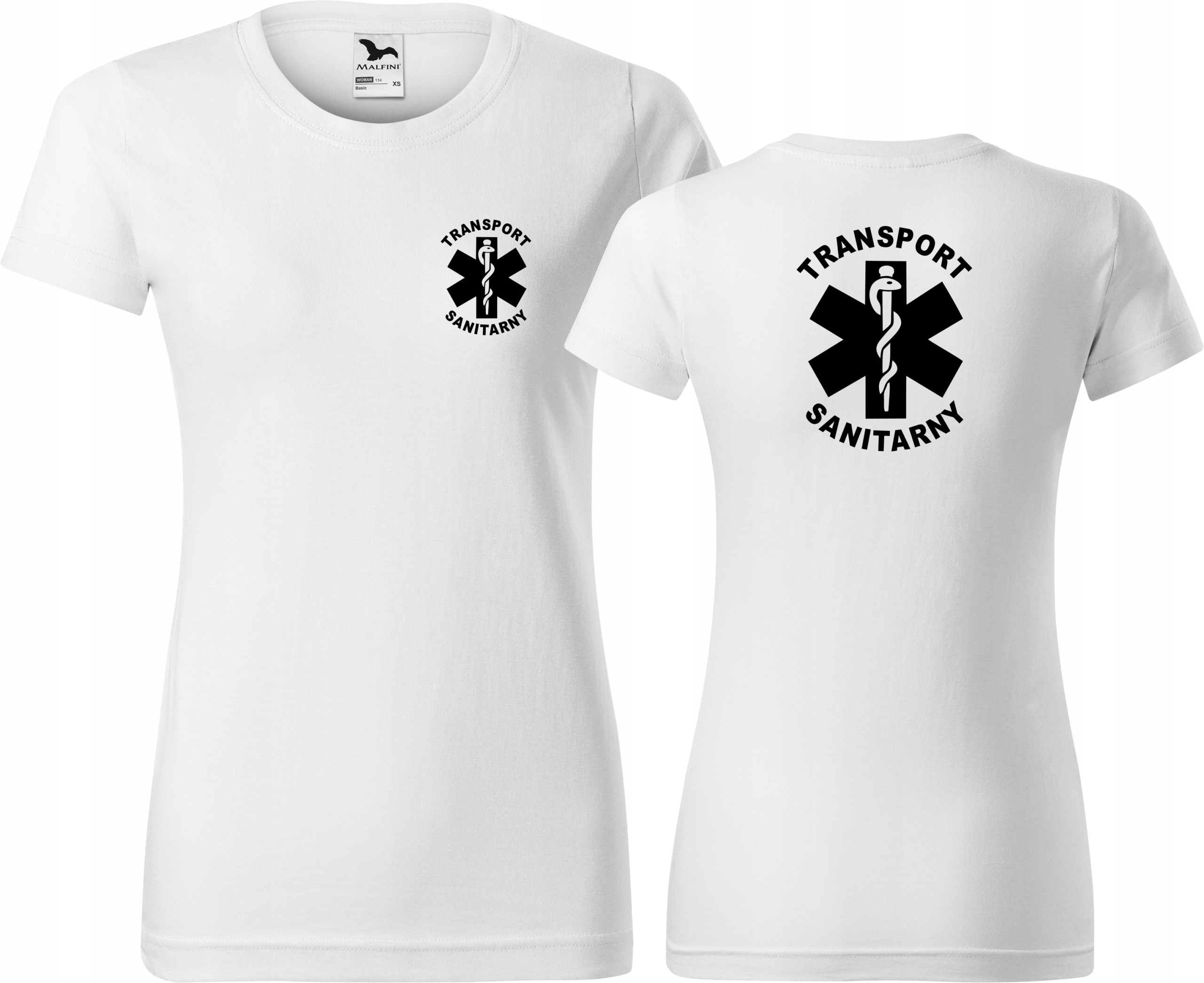 

Damska koszulka medyczna Transport Sanitarny