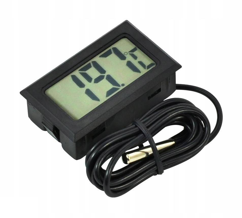 

Mocny Termometr Sondą LCD Auto Akwarium Szklarnia