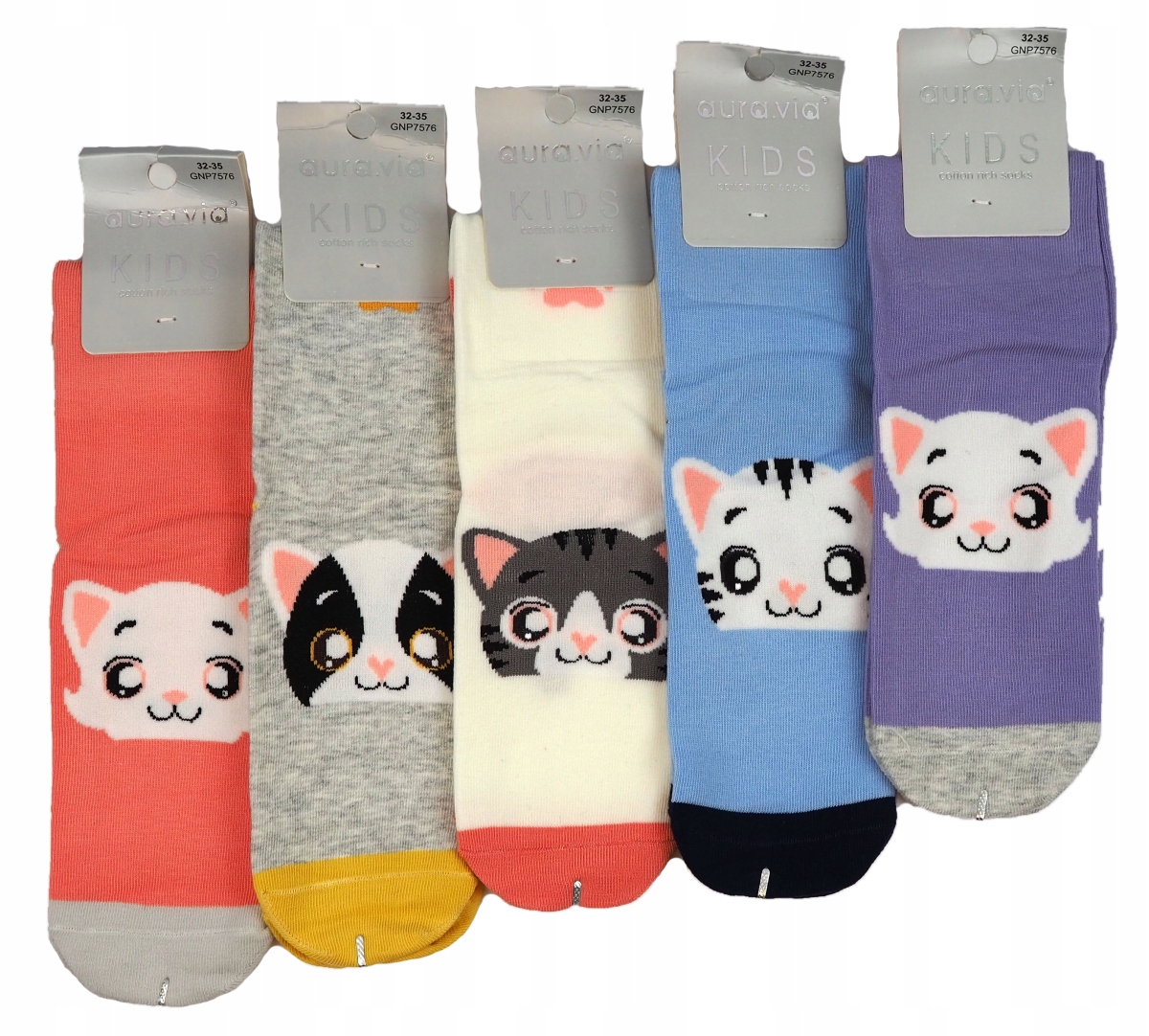 

Skarpety koty zestaw 5 par roz 28-31 Aura.via