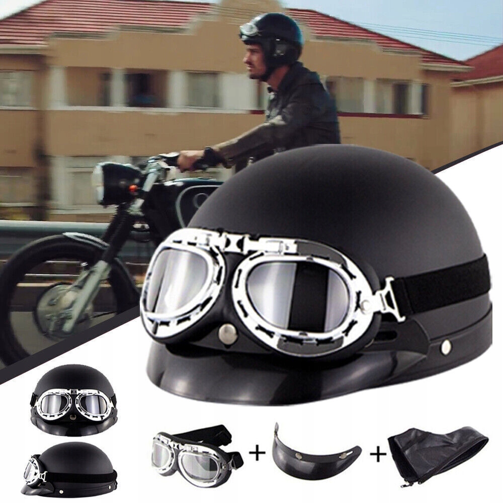KASK ROWEROWY DO JAZDY DESKOROLCE SKUTERZE MOTOCYKLOWY 54-60CM + GOGLE Producent inny