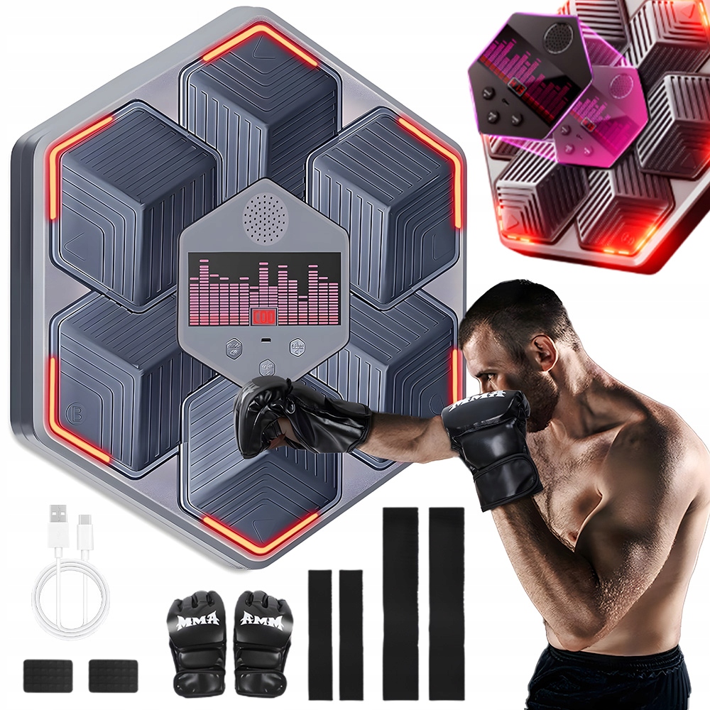 Inteligentní Boxerský Terč S Led Hudbou, Osvětlení Ideální Jako Dárek