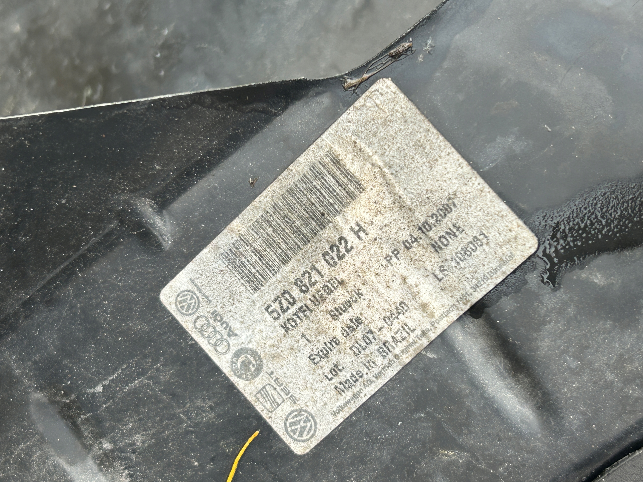 VW FOX fender front right LO41