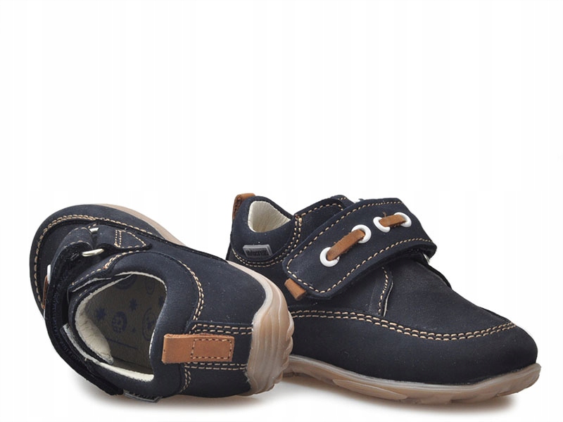 Półbuty dziecięce Bartek 51735-NIA Granatowe zamsz Długość wkładki wew. 13.5 cm