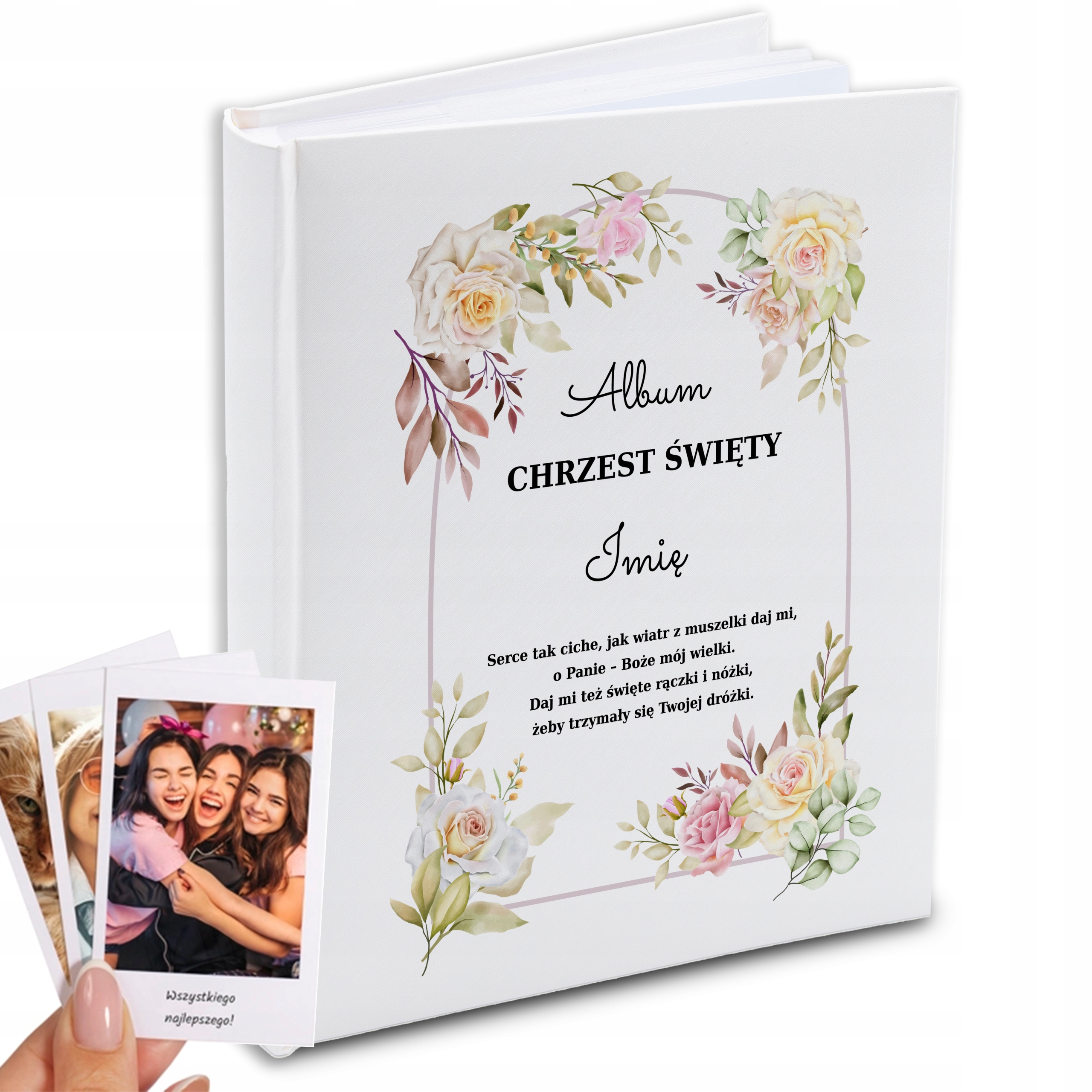 Album pro dítě Křest Svatý Bílý s kapsami Dárek