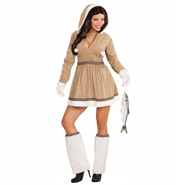 Kostým Eskimoska Eskimoski Sexy Béžová Xs