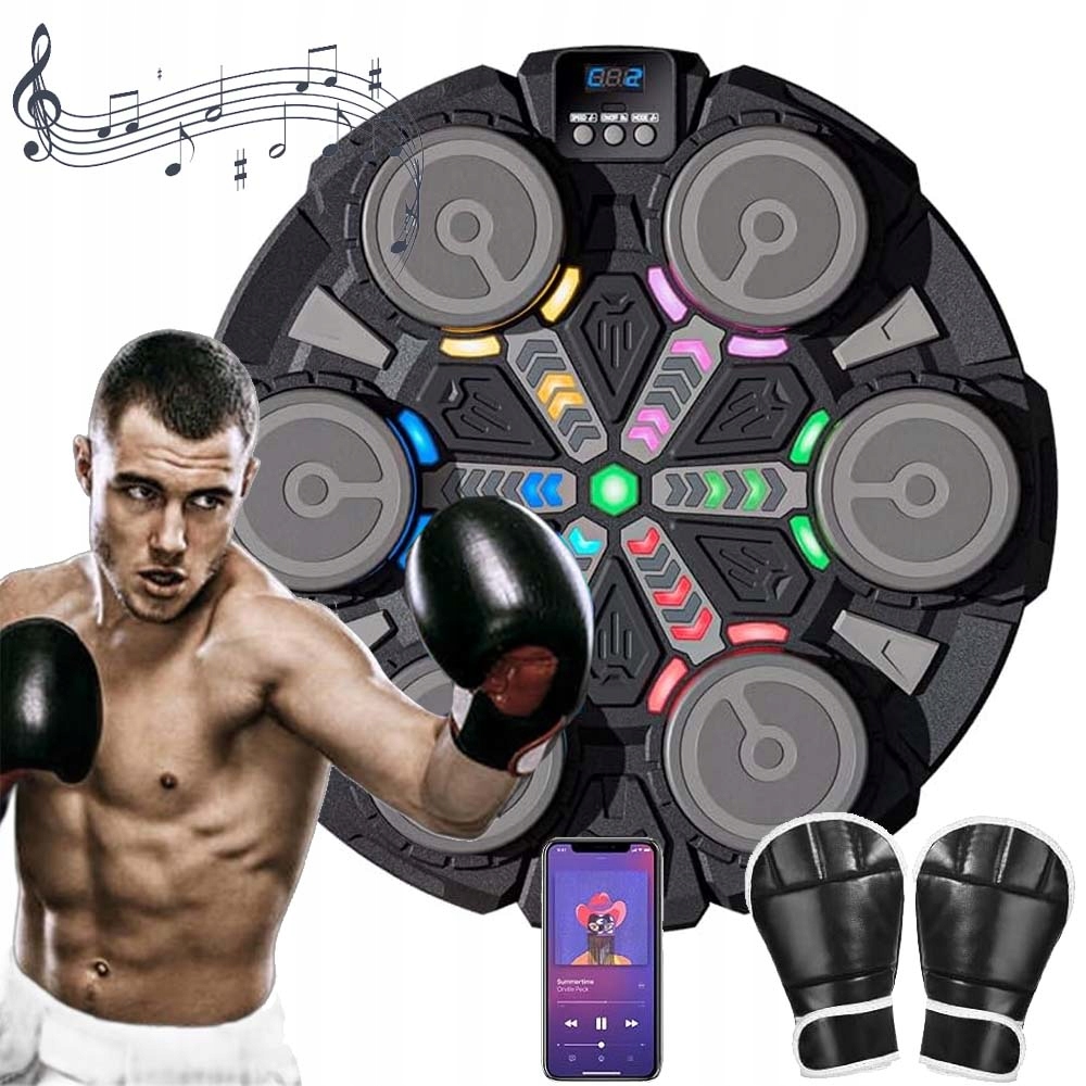 Muzikální Boxerský Terč S Bluetooth Rukavice Tréninková Pomůcka Pro Výuku Boxu