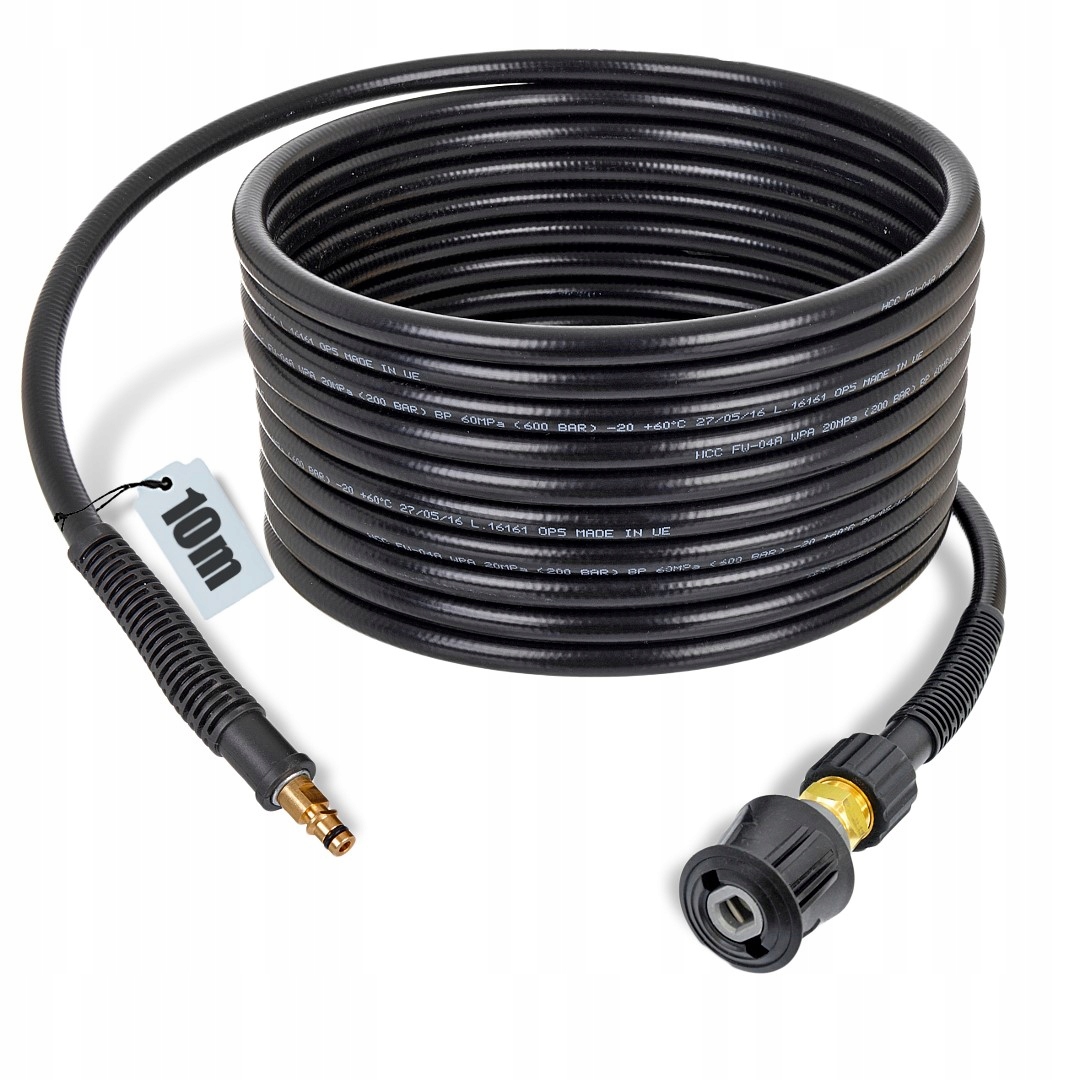 Hadice 10 m Pro Karcher K2 K3 K4 K5 K6 K7 prodlužovací Zásuvka Click adaptér K