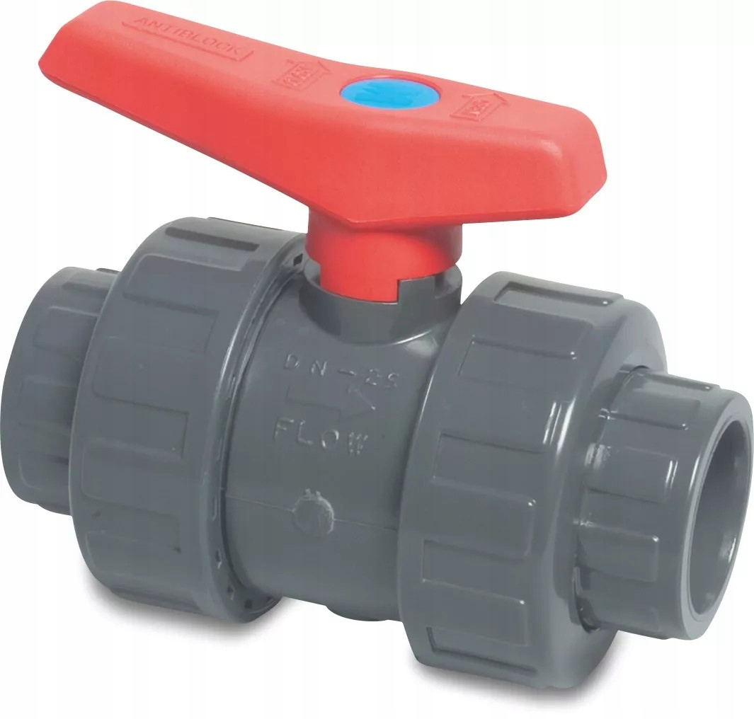 Levně Kulový Kohout Pvc Pro Akvárium 63 MM DN50 Spojka Pro Vodní Hydrauliku Ro