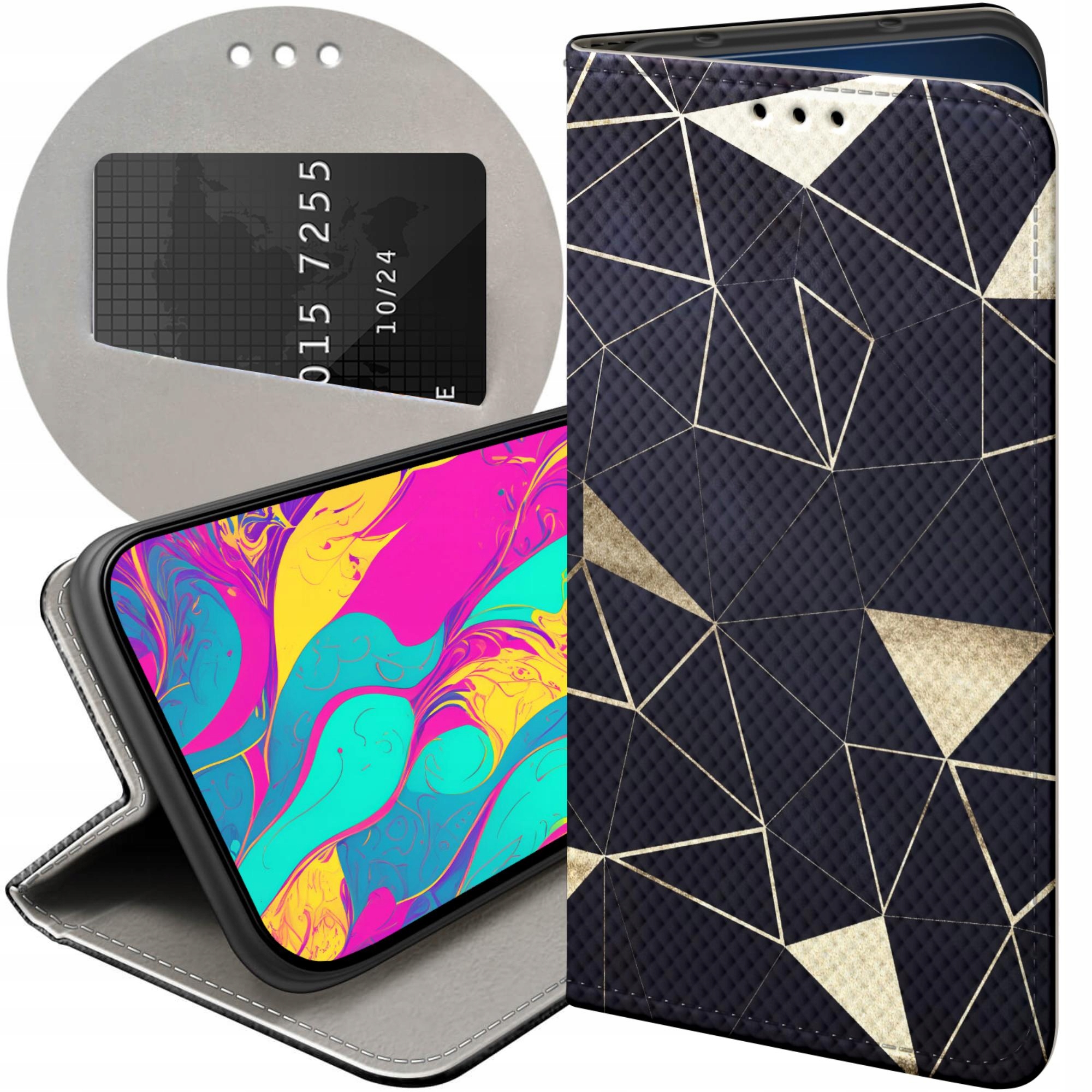 ETUI Z KLAPKĄ DO REALME C21Y WZORY TOP100 DESIGN Z NADRUKIEM ZE WZOREM CASE