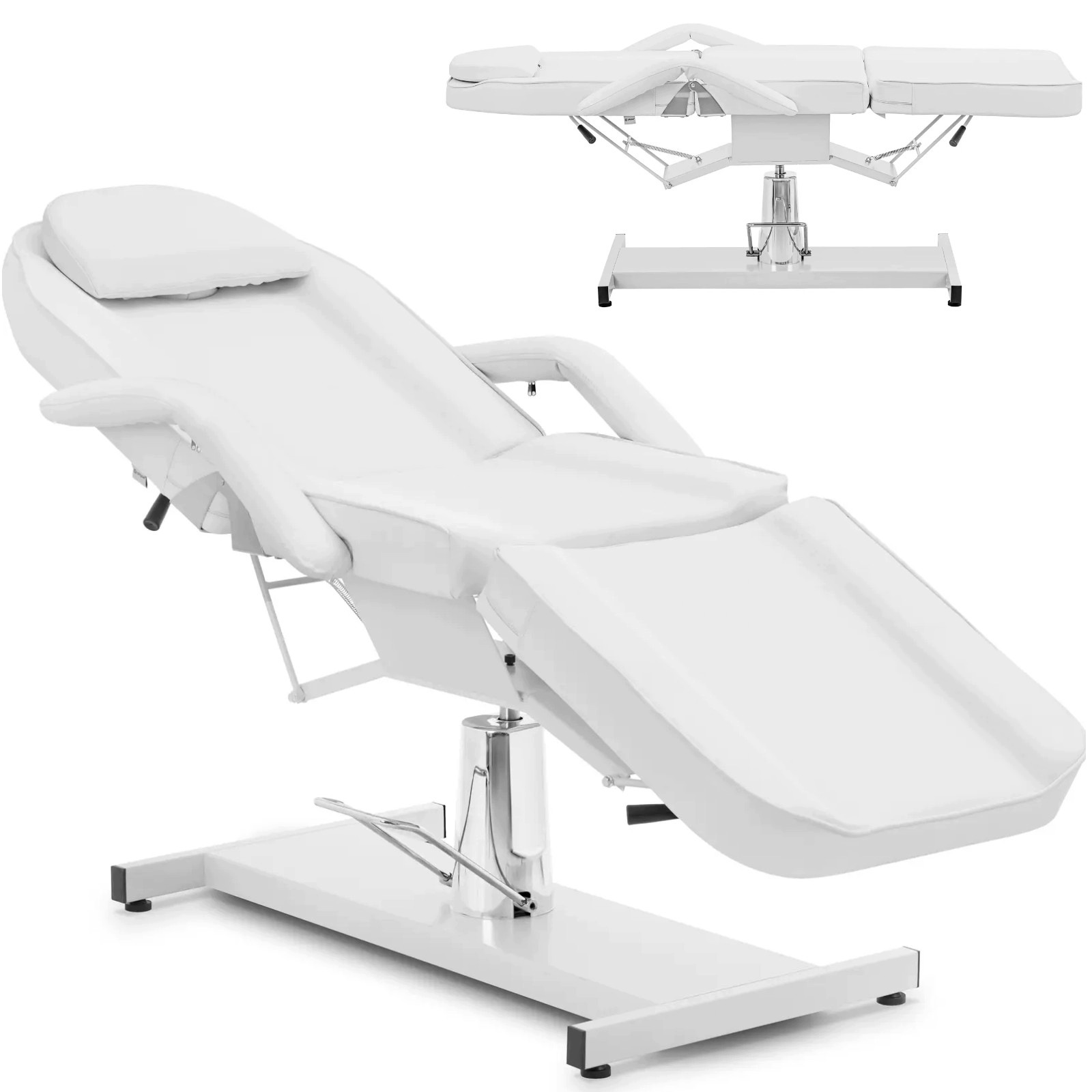 Kosmetické Křeslo Physa Capua Bílá, Nastavitelné, Otáčení O 360°, Nosnost 200 Kg