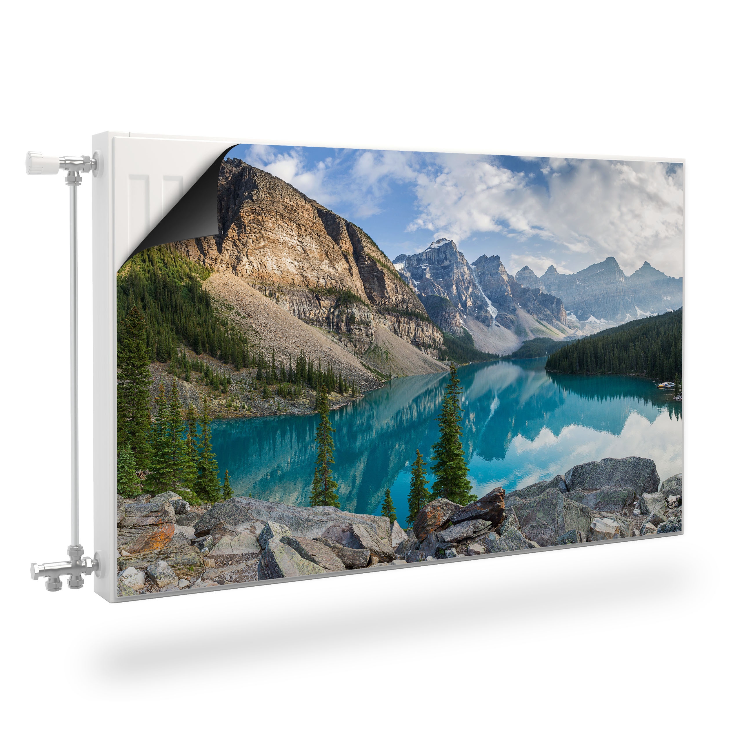 Magnetická Podložka Na Radiátor Krajina Jezero Hory Příroda Efekt 3D 120x60